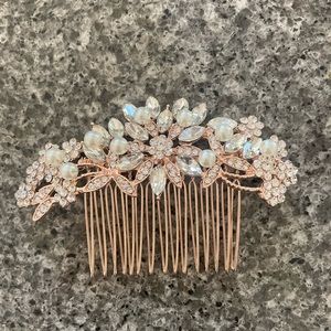 Rose Gold Rhinestone Hair Pin